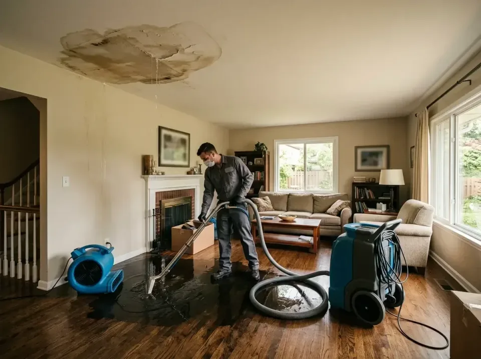 attic-pipe-burst-ceiling-drip-008 — frequently asked questions, Water Damage Restoration & Carpet Care in Franklin, NH